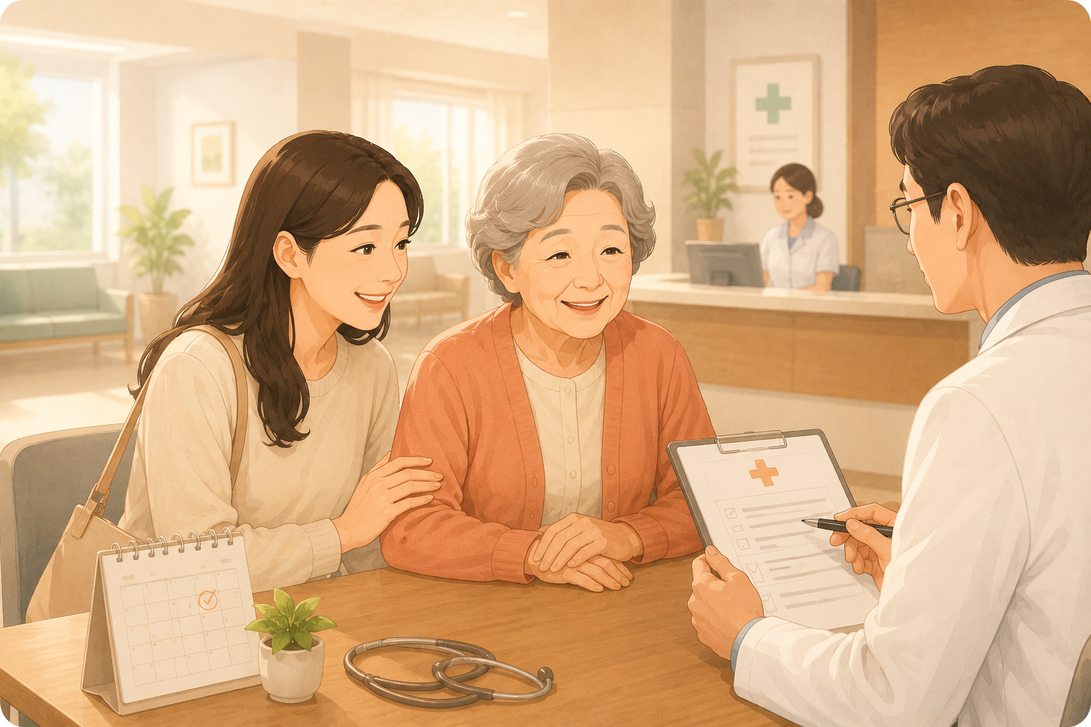 부모님 병원 동행 준비물 이미지
